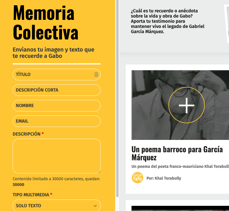 Memoria Colectiva Centro Gabo