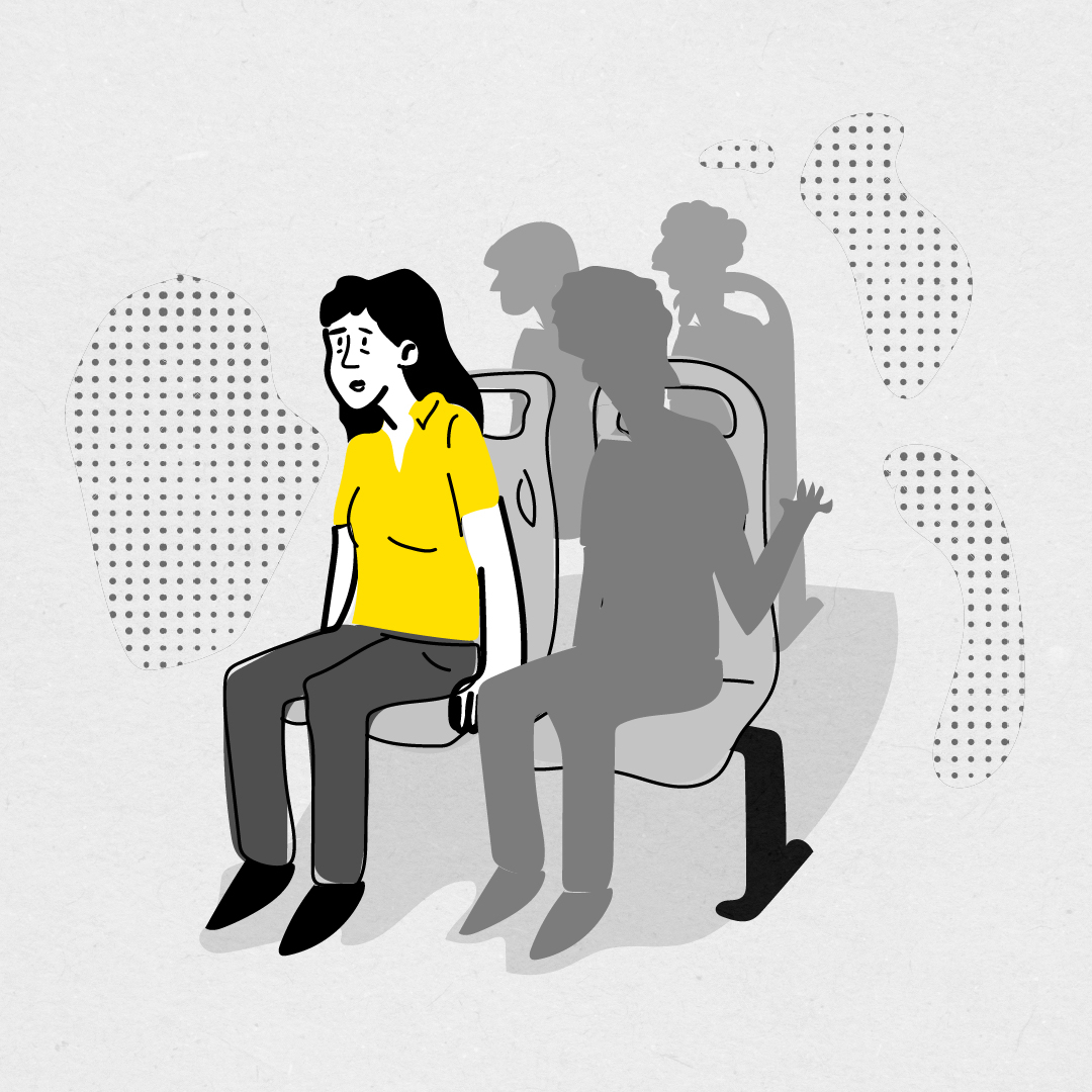 El problema de los asientos de bus